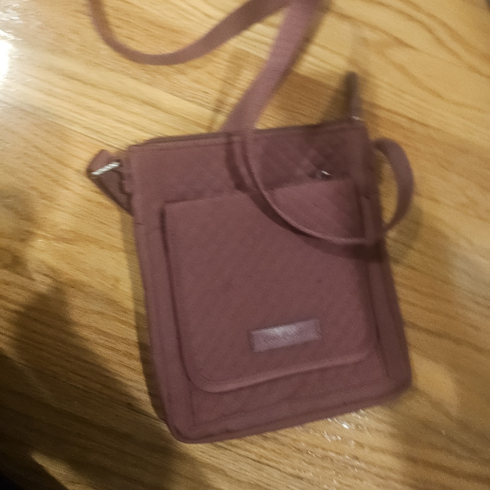 Vera Bradley Quilted Crossbody Bag - Burgundy